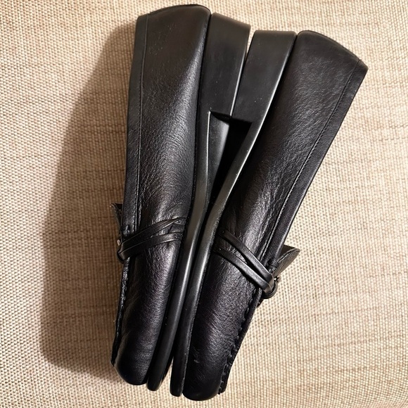 Aerosoles Dubious Leather Ring Strap Detail StitchNTurn Loafers Flats Slip On - Picture 8 of 13